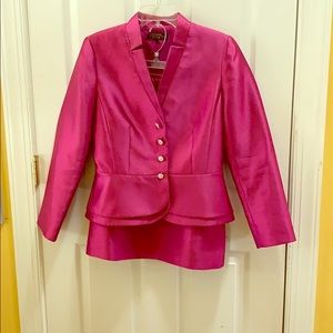 Tahari Arthur S.Levine Luxe Pink Suit